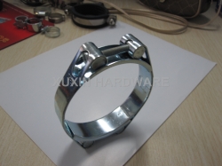 Stainless steel high strength double bolt hose clamp ,pipe clamp