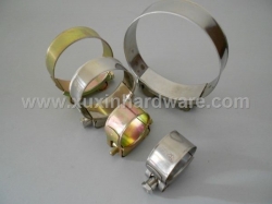 One bolt strong heavy duty hose clamp