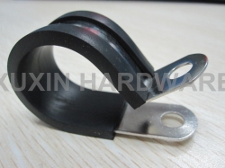 fixing  hose clamp with rubber lined