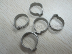 one ear stainless steel hose clamp without perforated