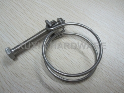 double wire hose clamps &clips