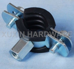 heavy duty standard pipe clamp with rubber